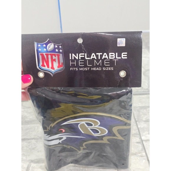 New Baltimore Ravens Helmet Inflatable Wearable One Size Fits Most Logo Licensed - Picture 2 of 4